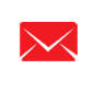 Un sobre rojo con líneas blancas sobre un fondo blanco.