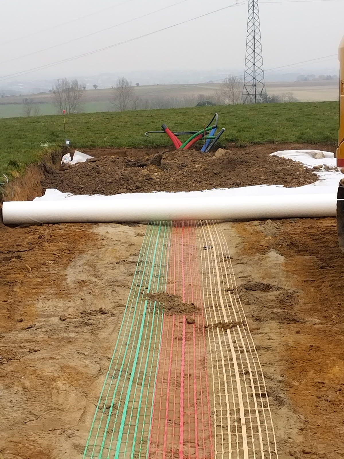 Recouvrement des réseaux par un écran de protection