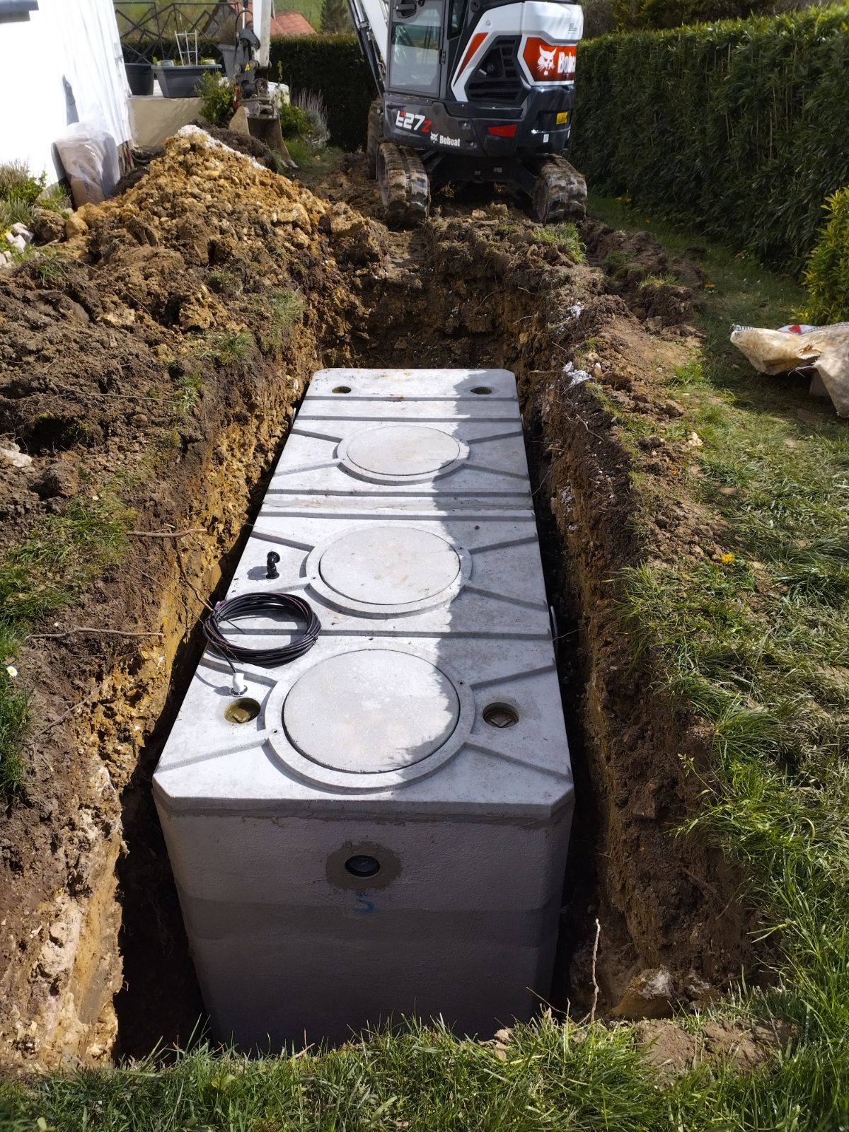 Filtre compact en béton