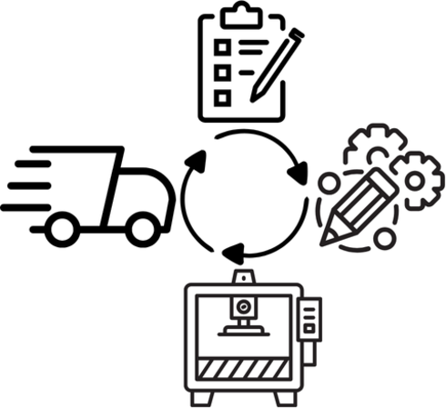 Un grupo de personas está trabajando en una cinta transportadora en una fábrica.