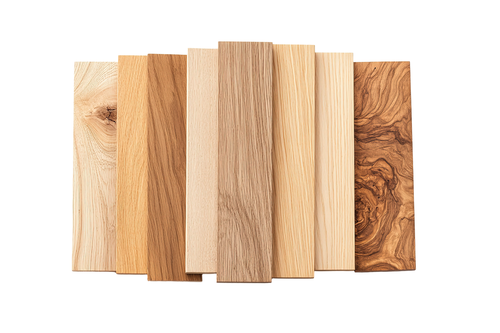 Des dalles de parquet.