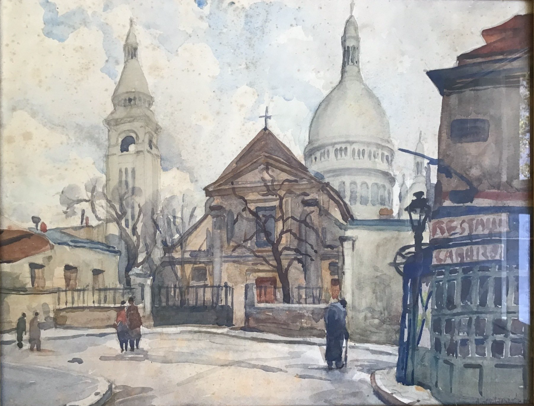 Huile sur toile - Les peintres de Montmartre