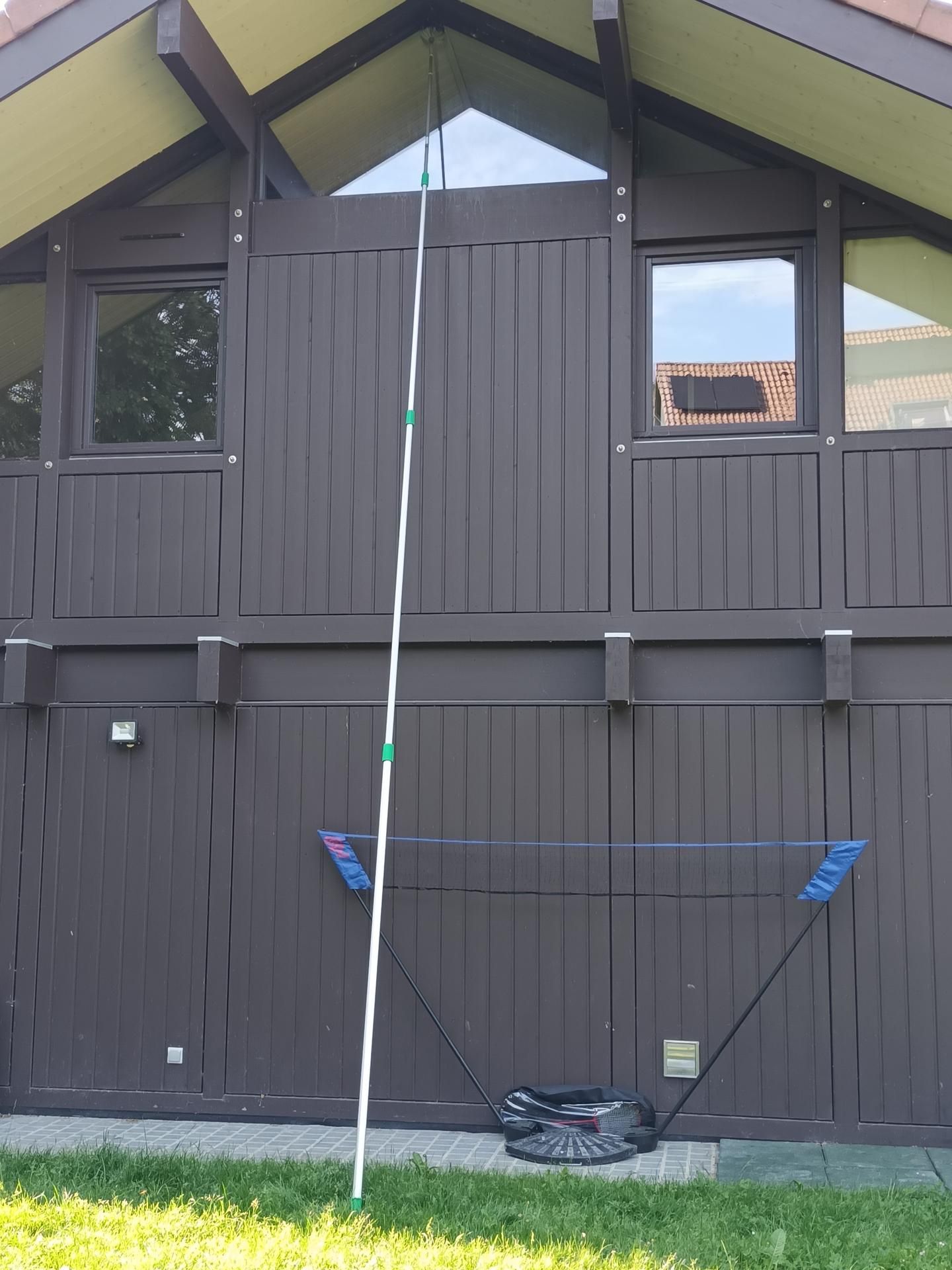 Lavage de vitre en hauteur