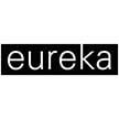 El logotipo de Eureka es un logotipo en blanco y negro sobre un fondo blanco.