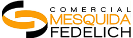 A logo for a company called comercial mesquida fedelich