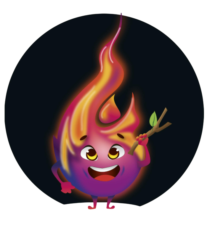 Emblème de TANTAD, petite flamme