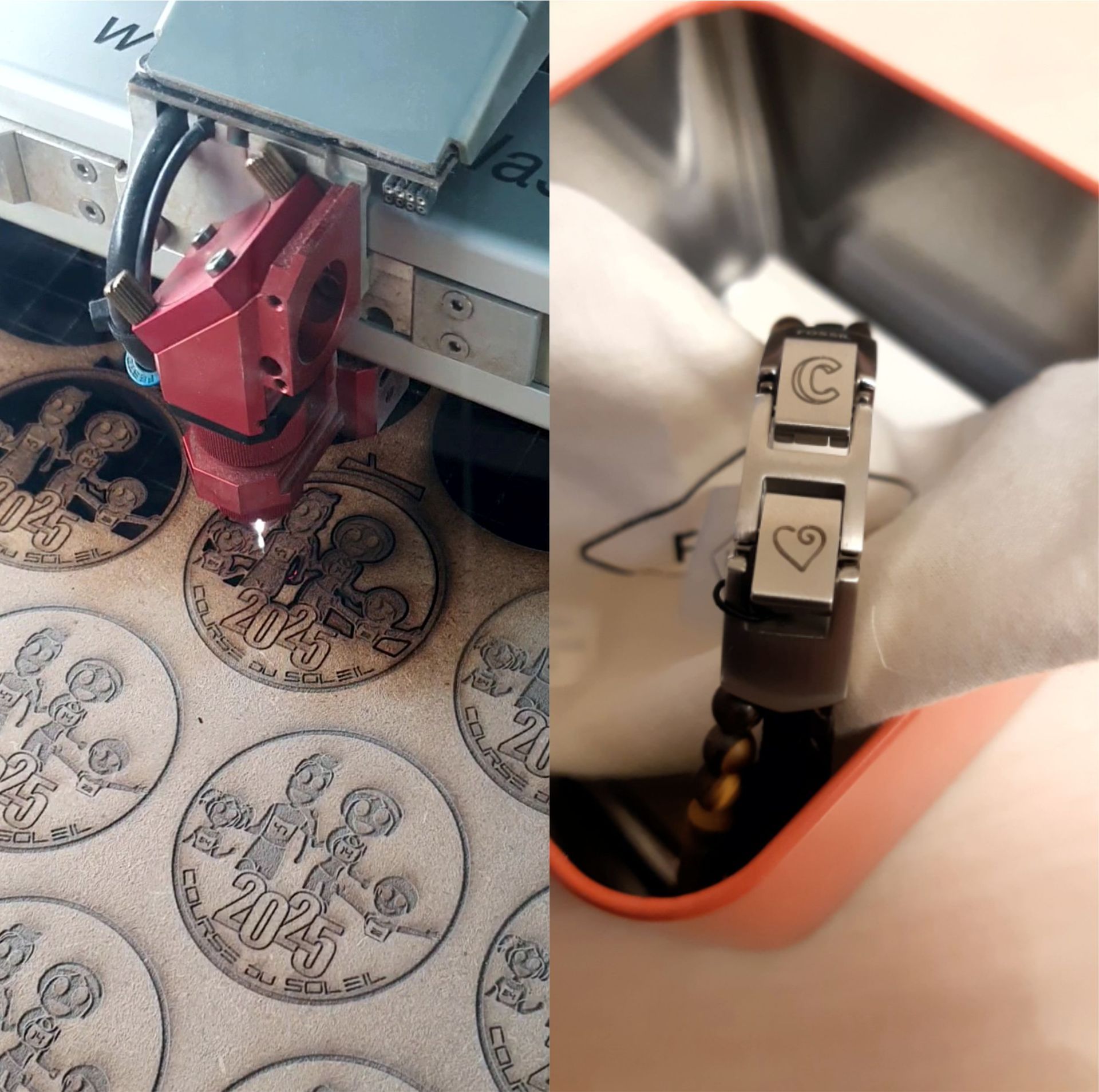 Un homme en costume et cravate tamponne un document sur un presse-papiers.