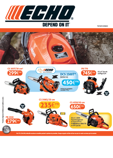 catalogue promo automne ECHO