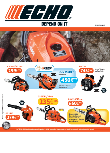 catalogue promo automne ECHO