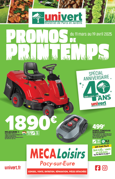 Catalogue univert MECALOISIRS 2024 Flyer MECALoisirs 2024