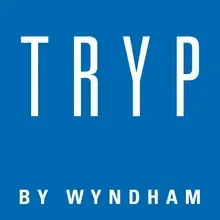 TRYP by Wyndham logo in white on a blue background