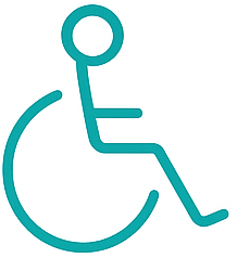 Wheelchair user symbol
