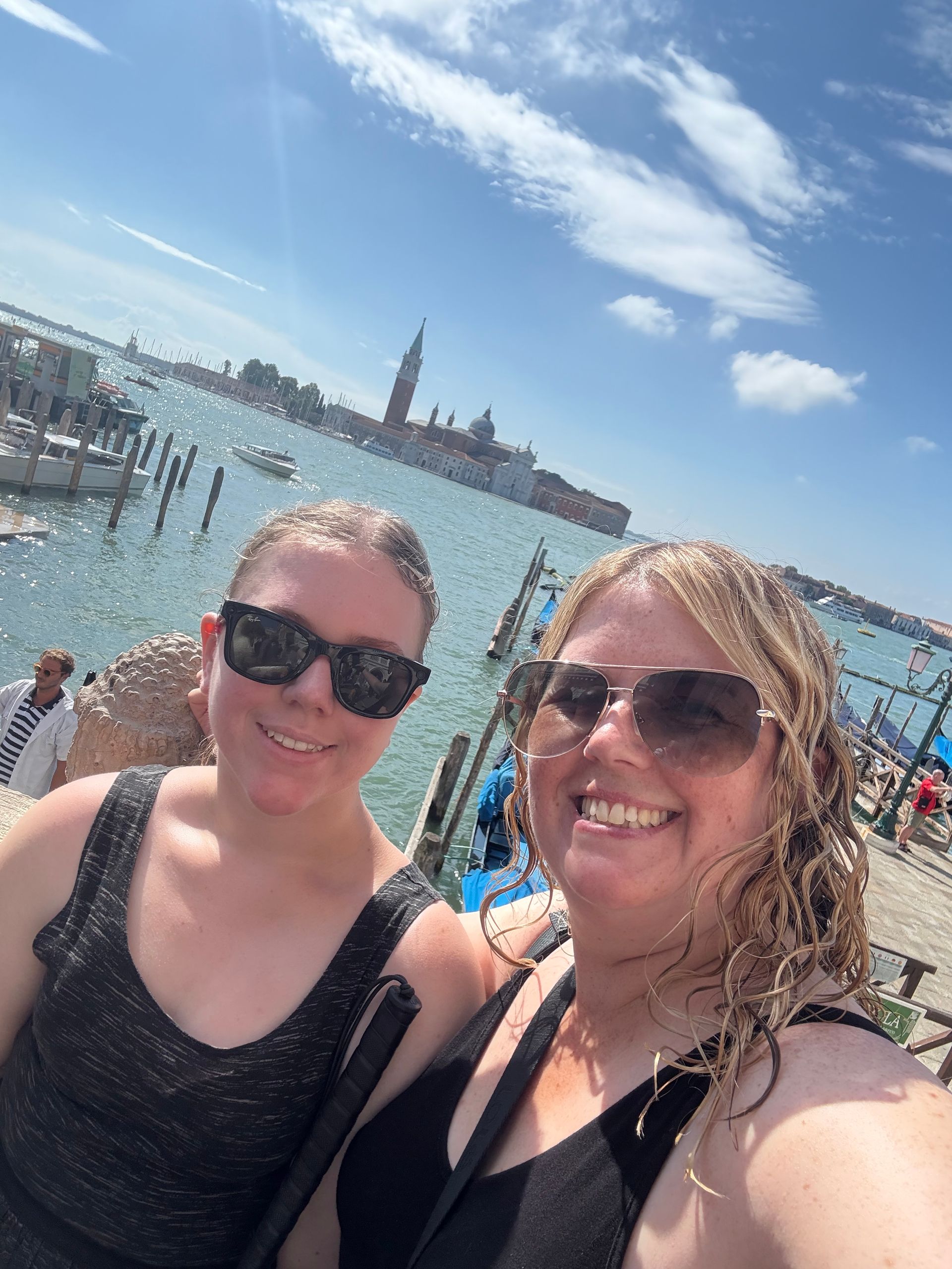 Julie and her daughter on holiday