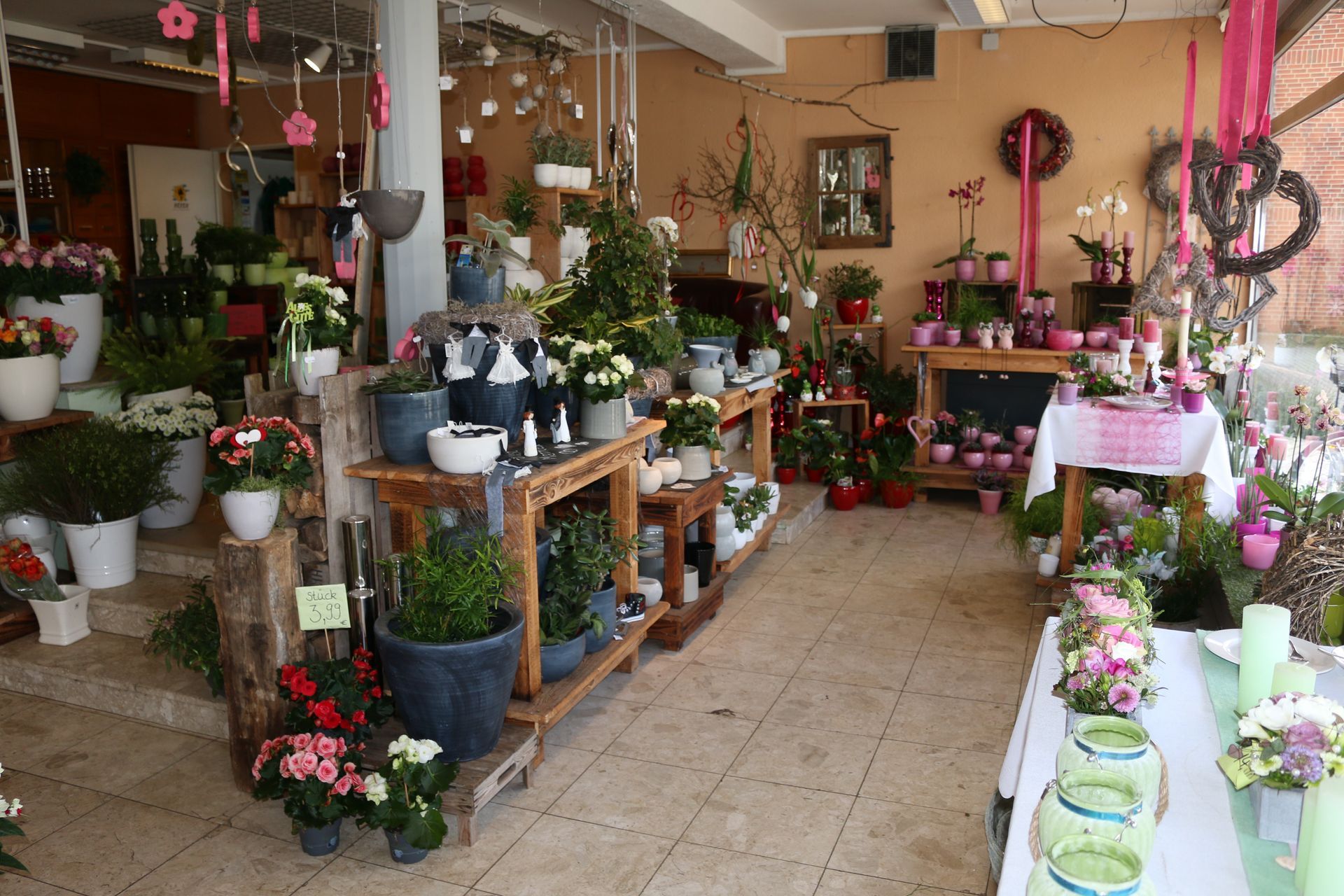 Ansicht des Verkaufsraums im Laden