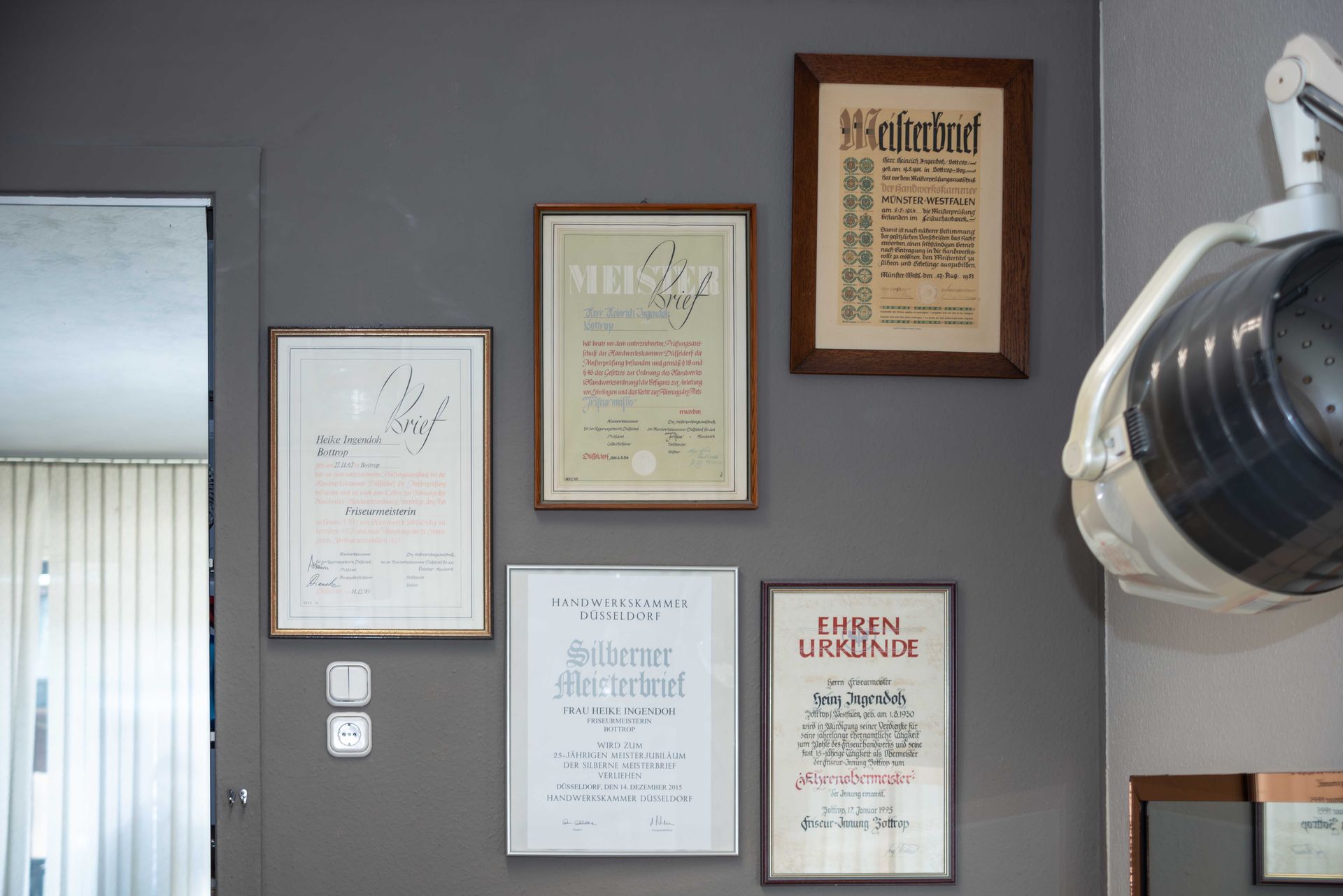 Zertifikate von Heike Ingendoh Friseurteam