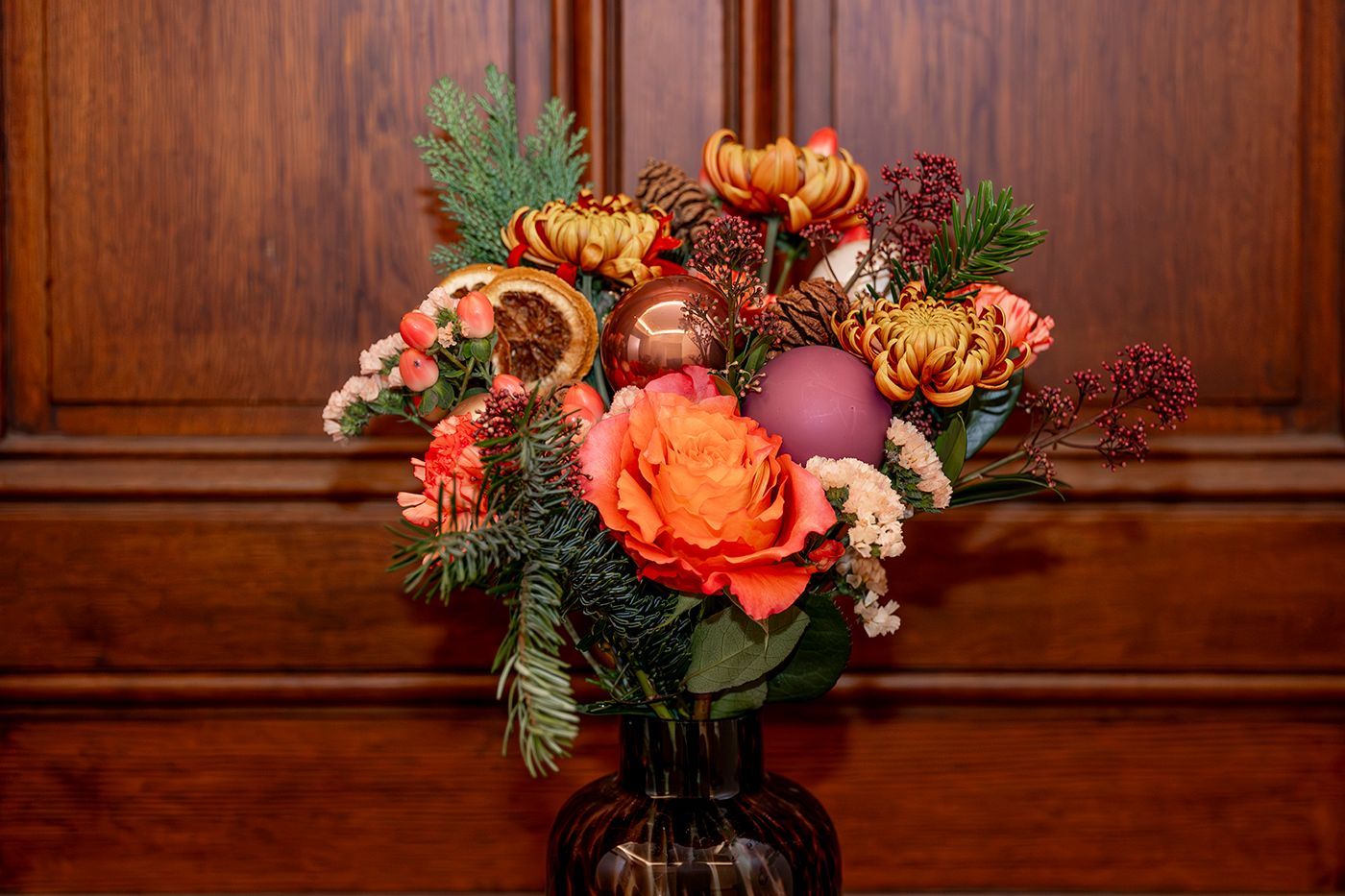 Décoration florale de Noël  - Flower Addict