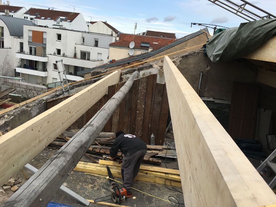 Rénovation d'une charpente âgée