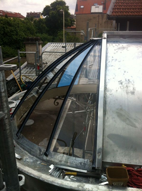 Verrière de toit en coupole