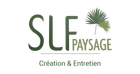 Logo: SLF Paysage, green letters with a plant graphic, 