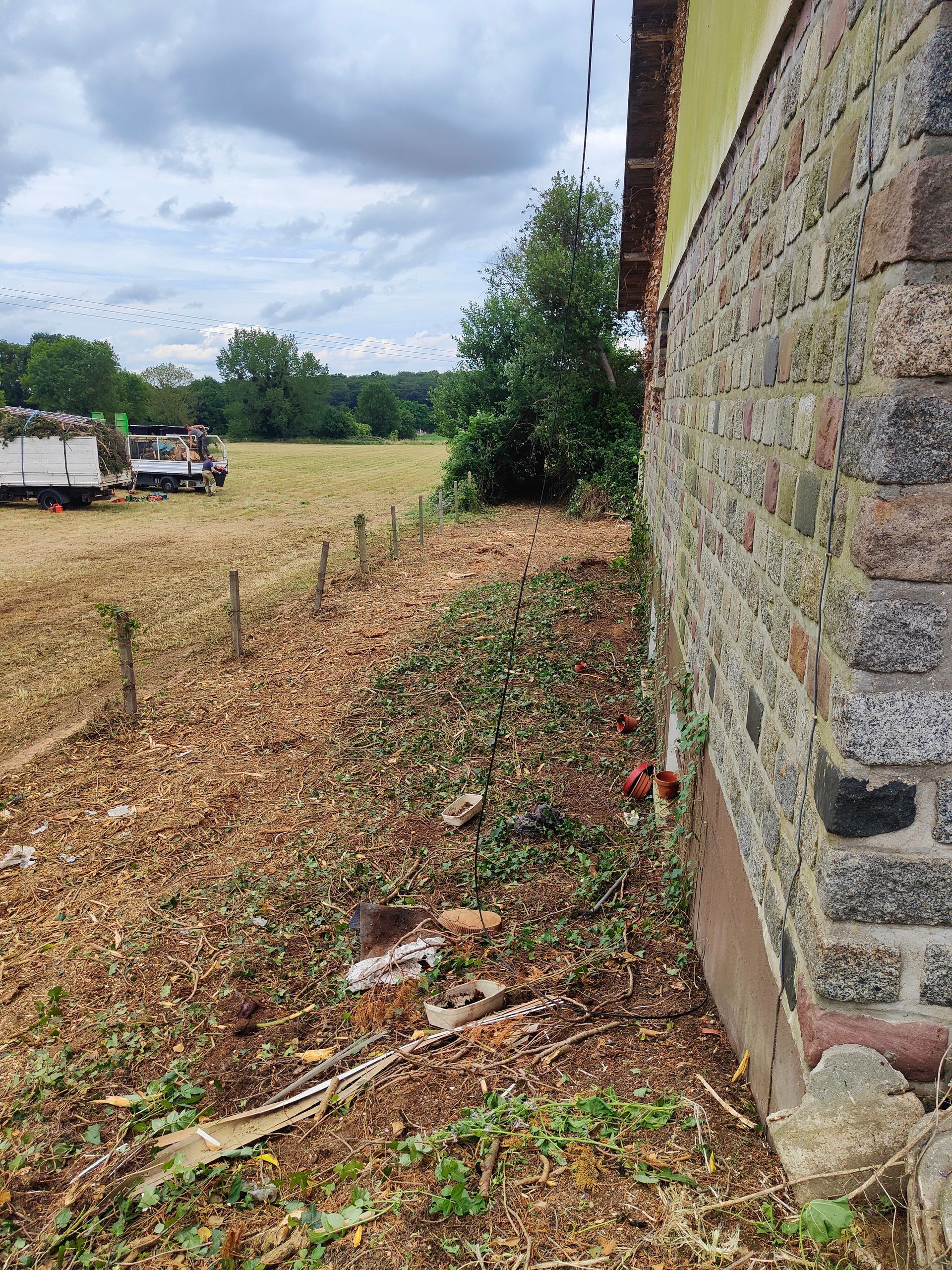 Le contour d'une maison bien dégagé
