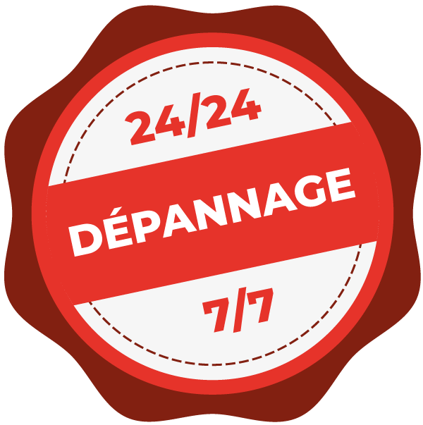 Logo dépannage 24h sur 24