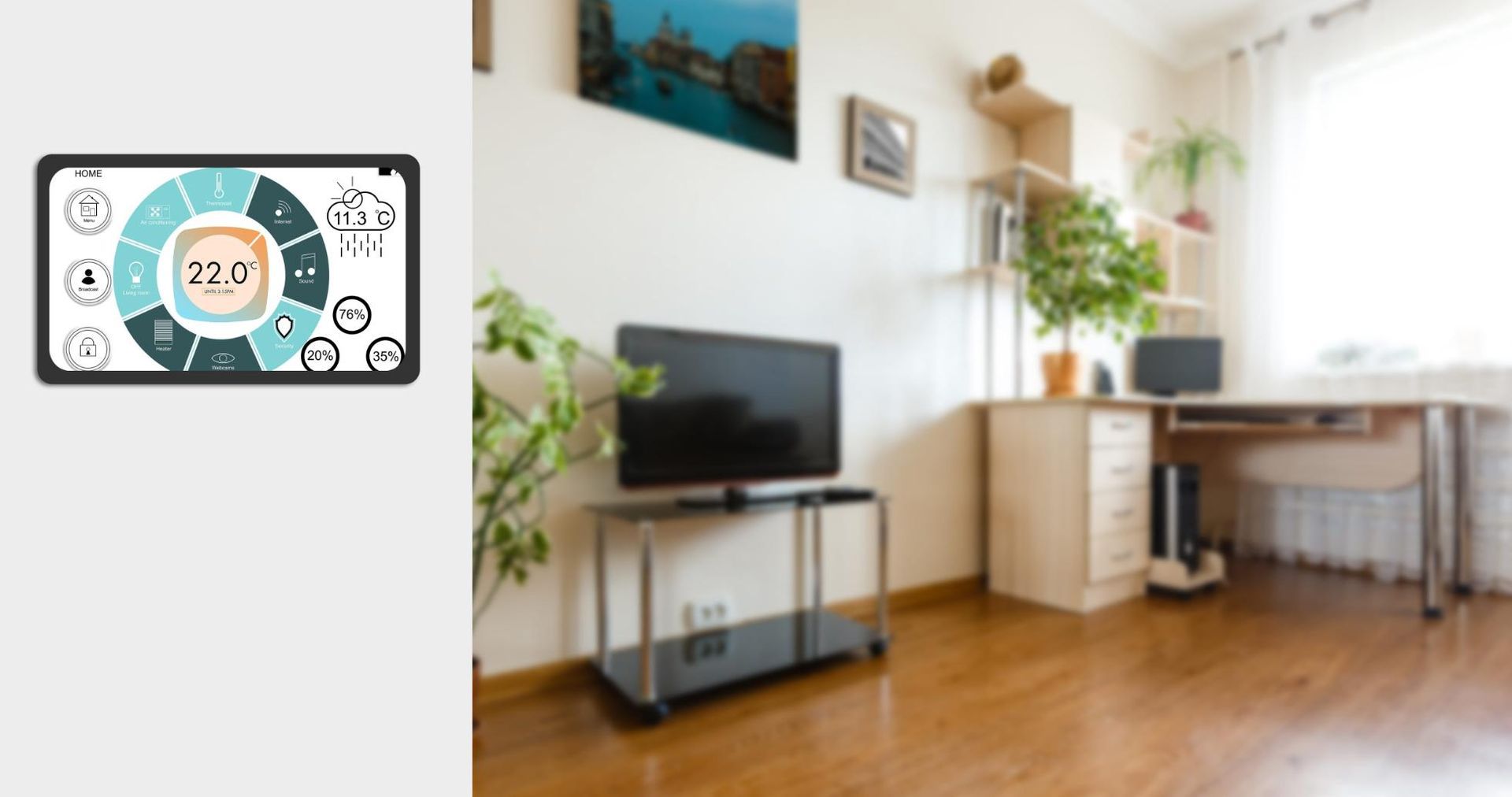 Accesorio de ducha cromado sobre pared de azulejos blancos con cabezal de ducha de mano.