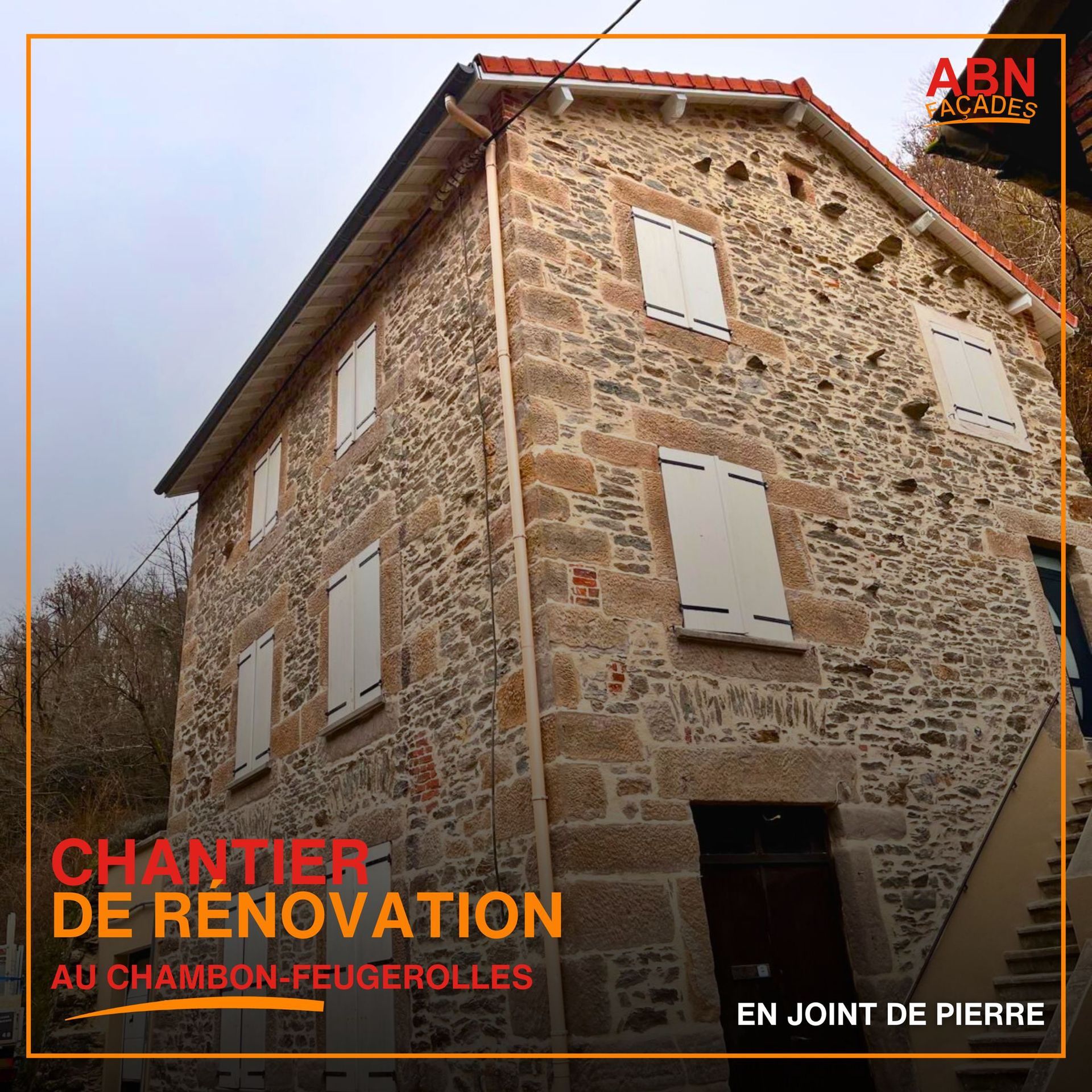 Travaux joint de pierre pour maison