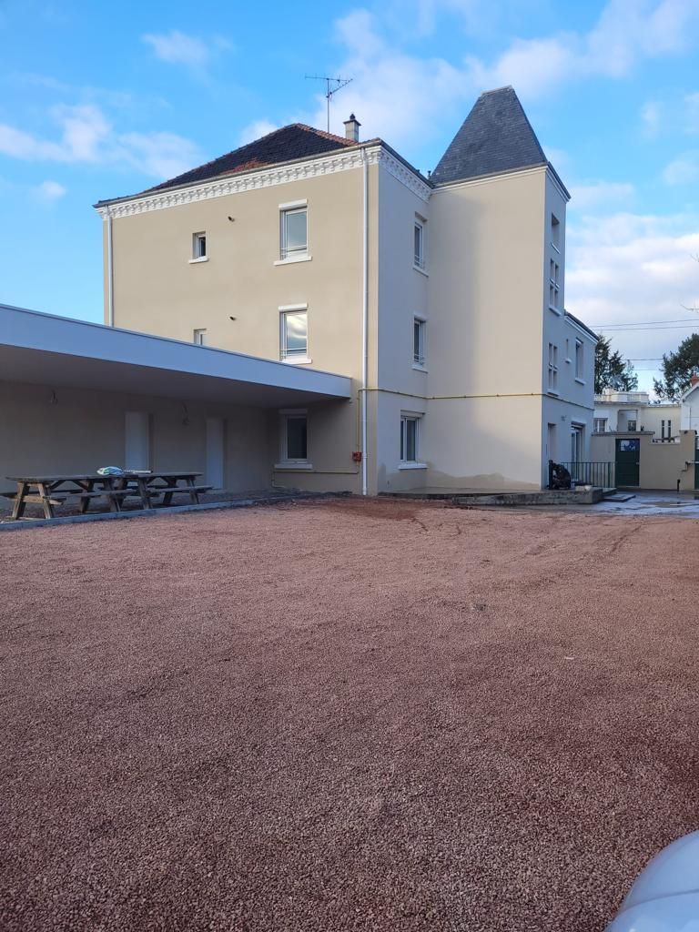 Chantier de ravalement de façade