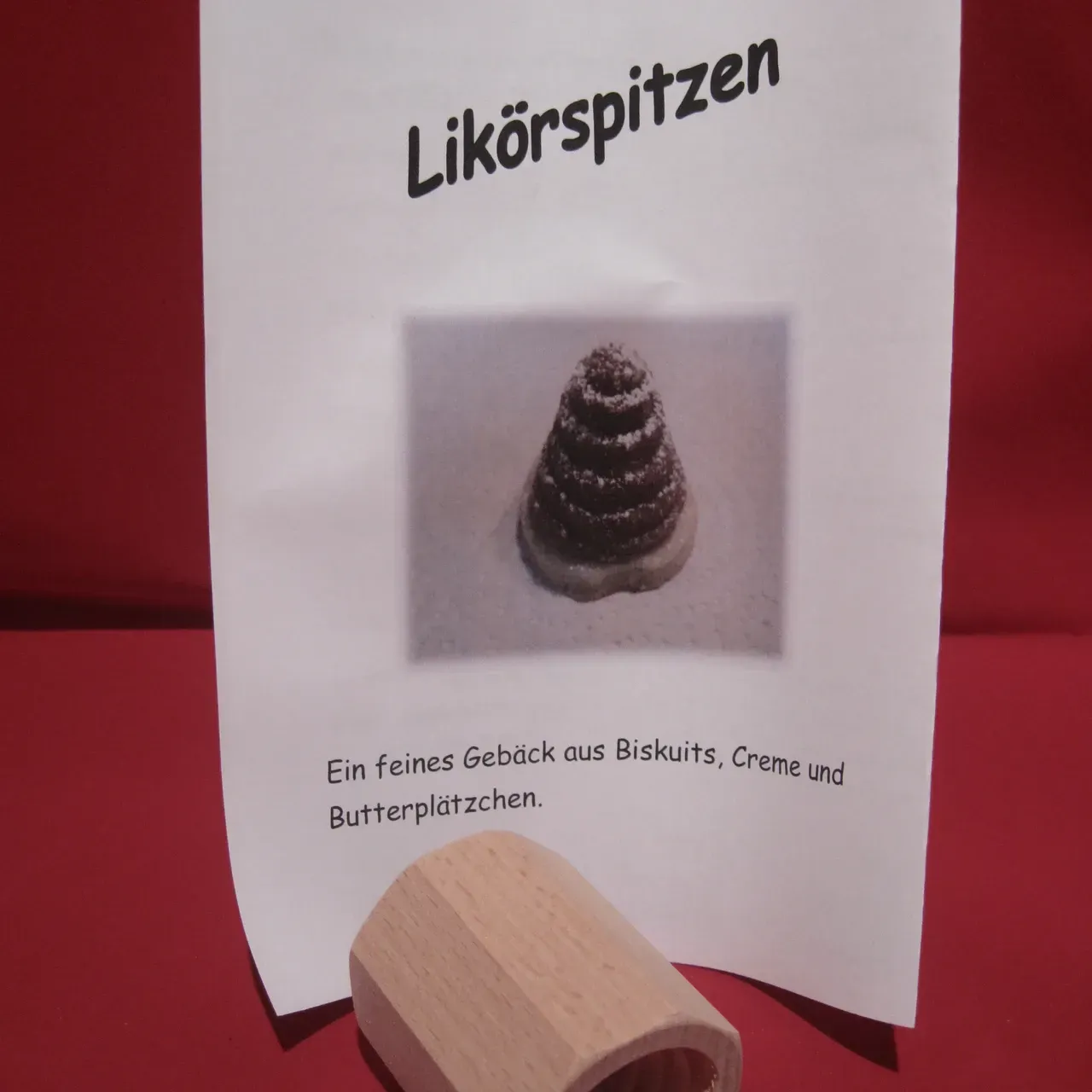 Plätzchenform, die von Schreinerei und Drechslerei Steffen Moshammer gefertigt wurde