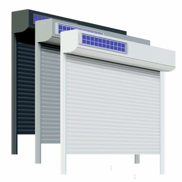 Façade avec volets roulants