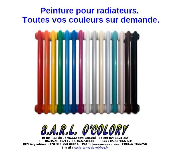 Photo d'un radiateur de plusieurs couleurs