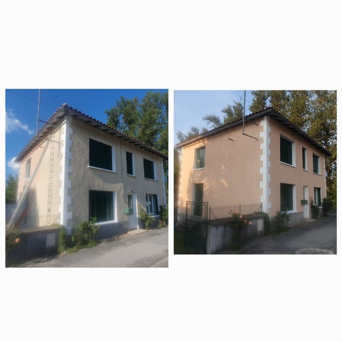Une façade avant/après