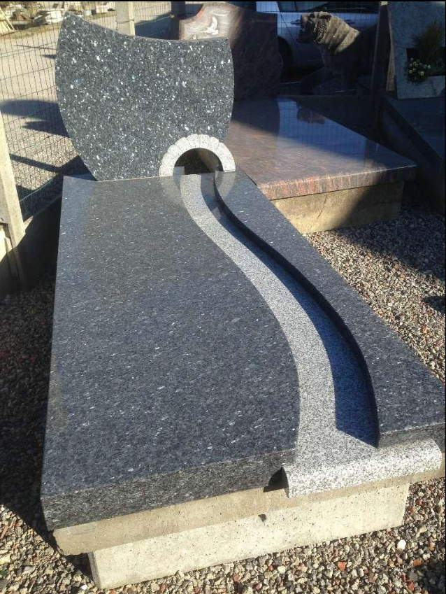 Pose de monument funéraire et cinéraire