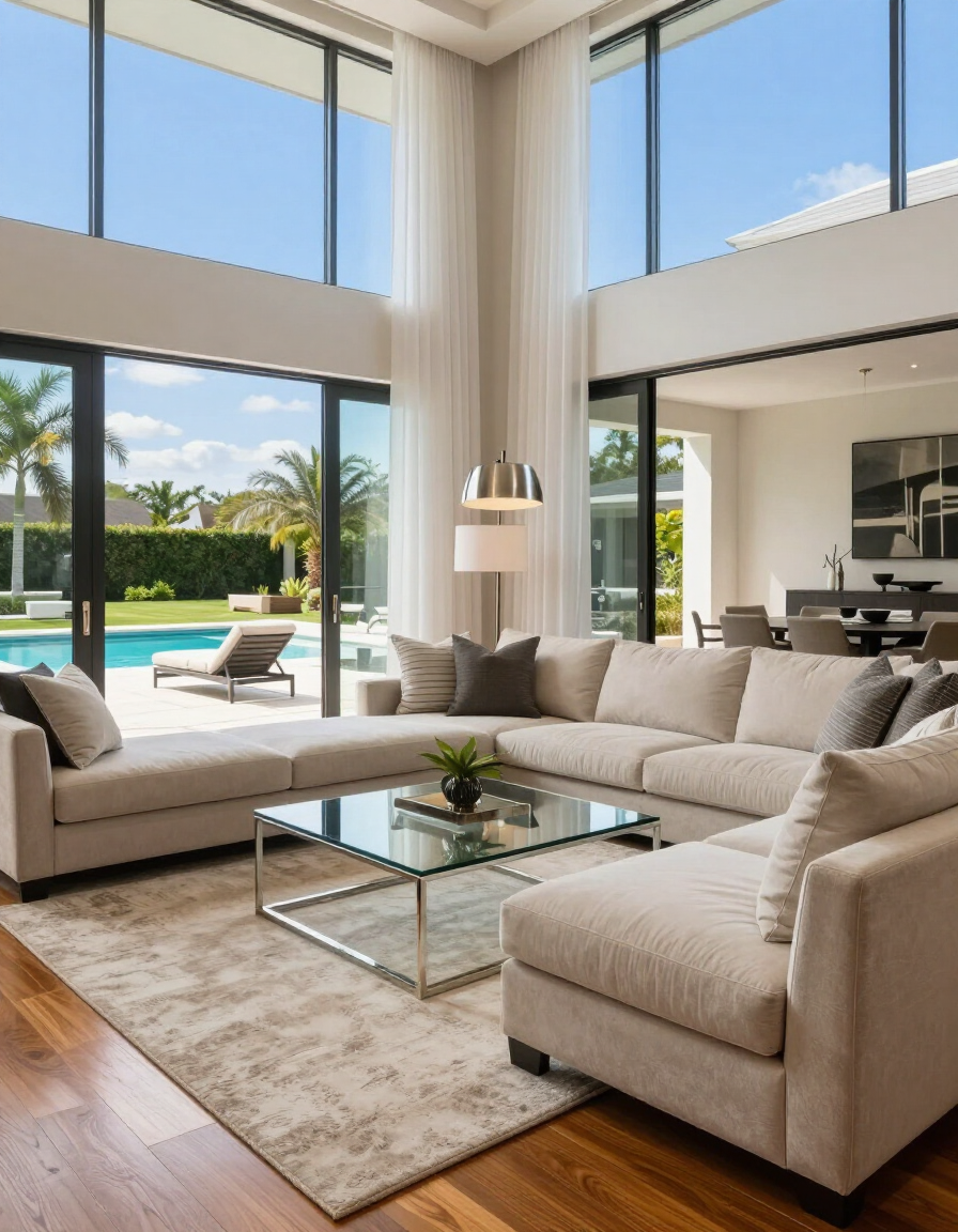 Luxury vacation home interior