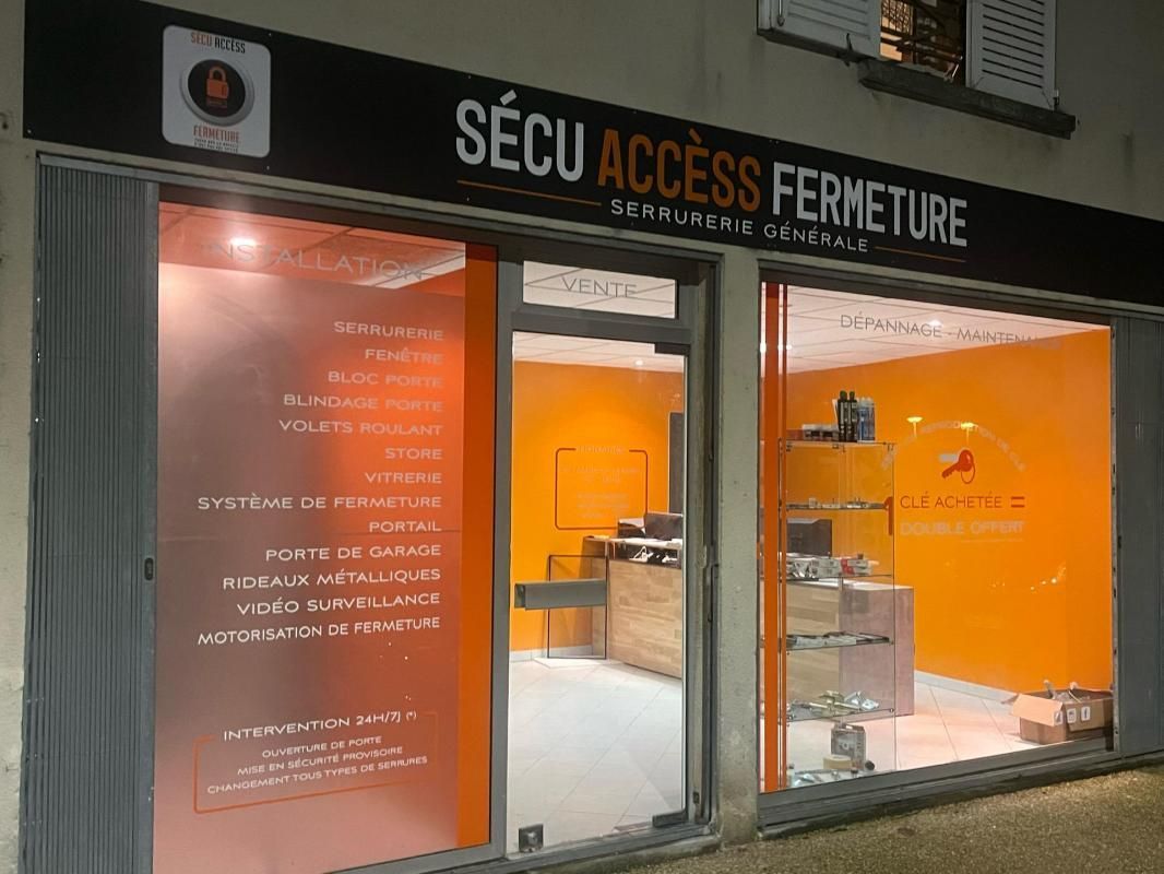 Devanture du magasin Sécu Accèss Fermeture