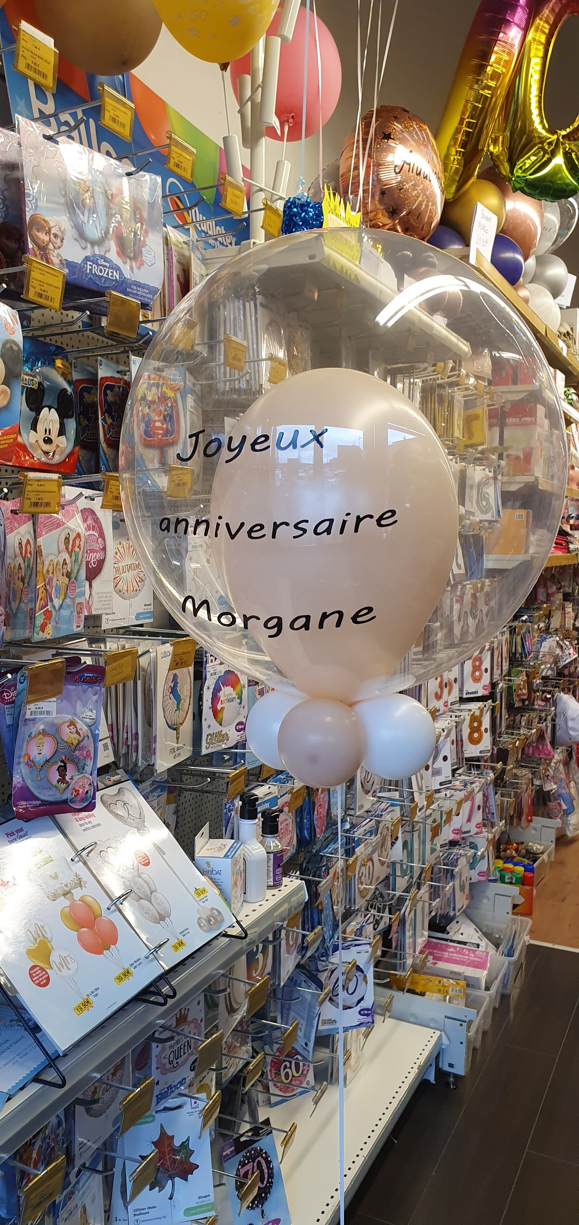 Bouquet de ballons pour Morgane