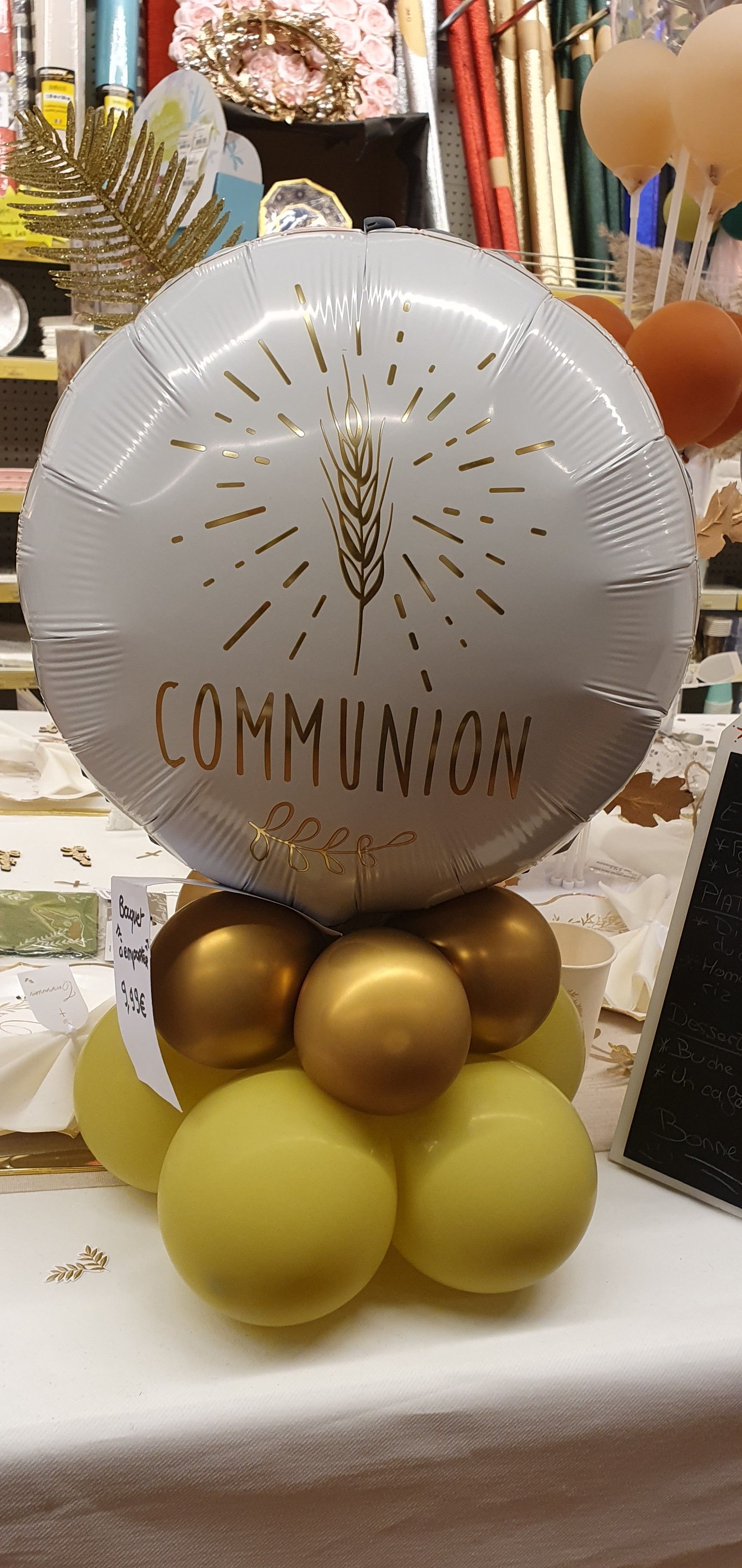 Personnalisation d'un ballon pour une communion