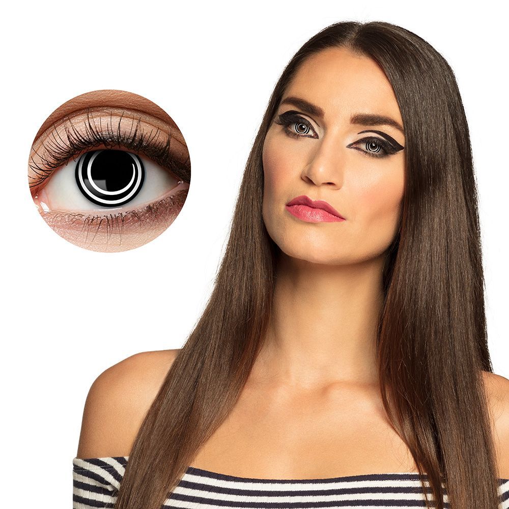 Lentille de contact spirale noire