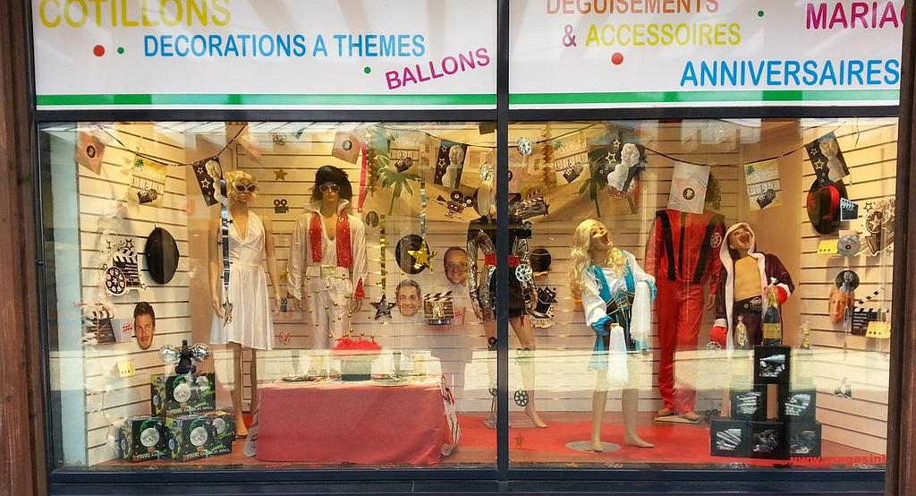 Vitrine de la boutique