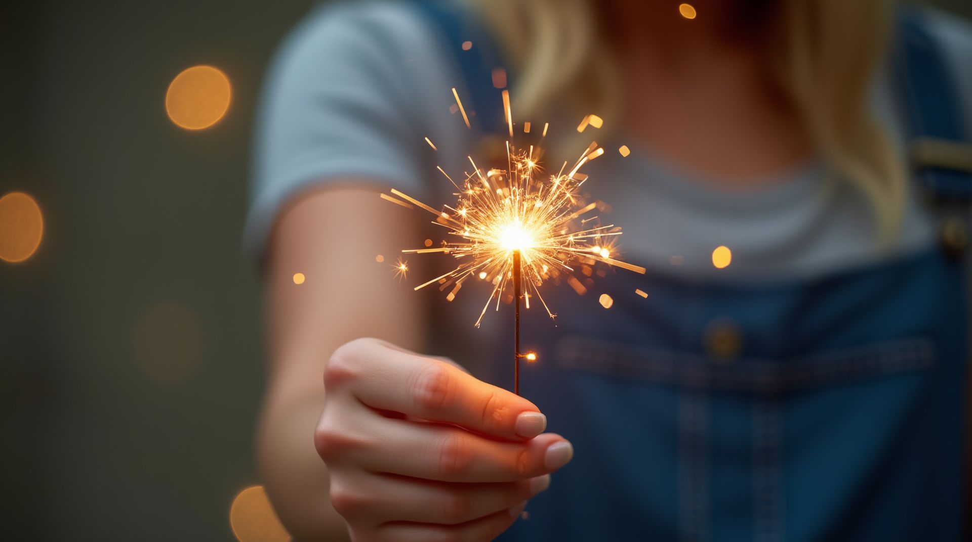 Femme tenant une bougie