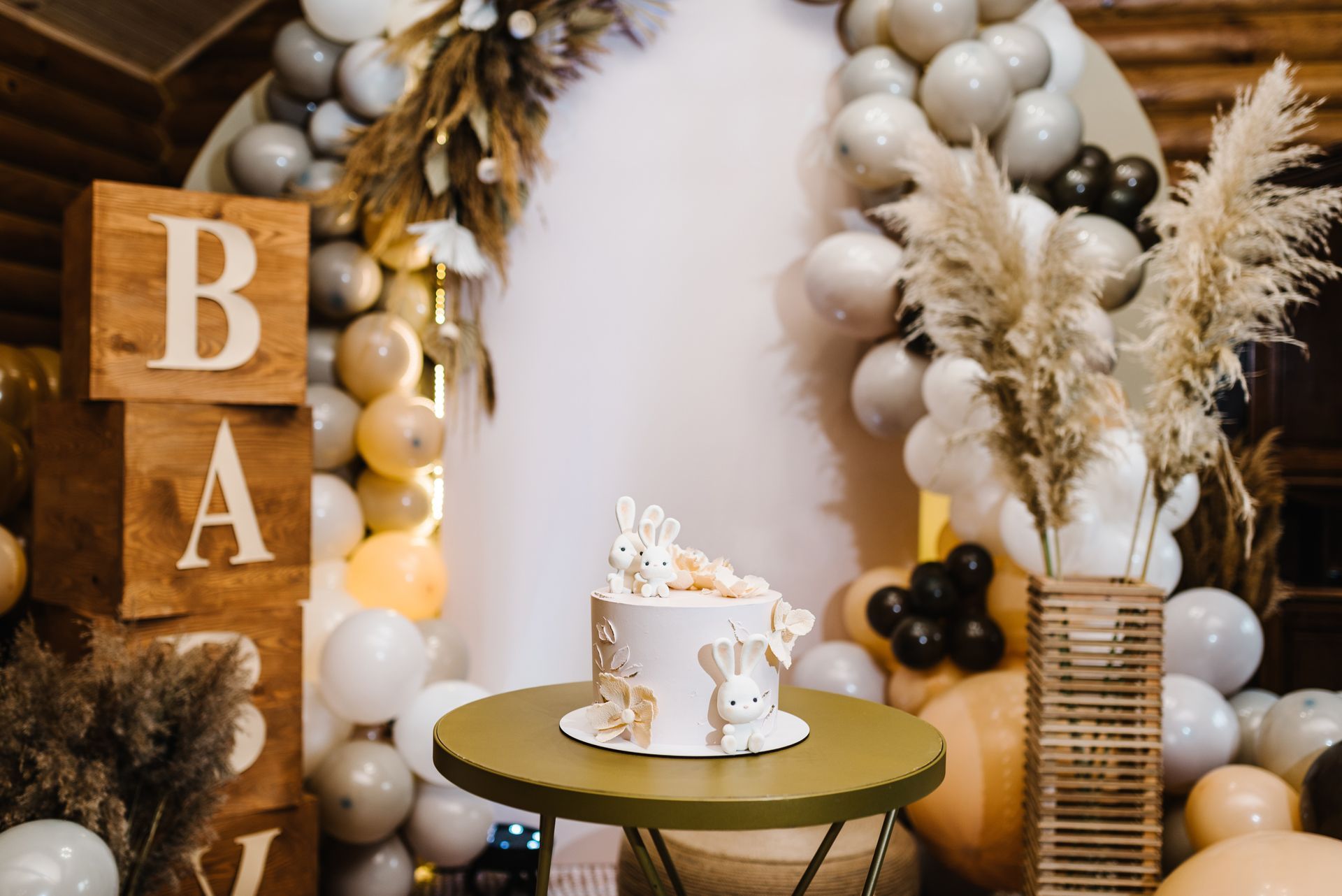 Décoration pour fêter un baptême