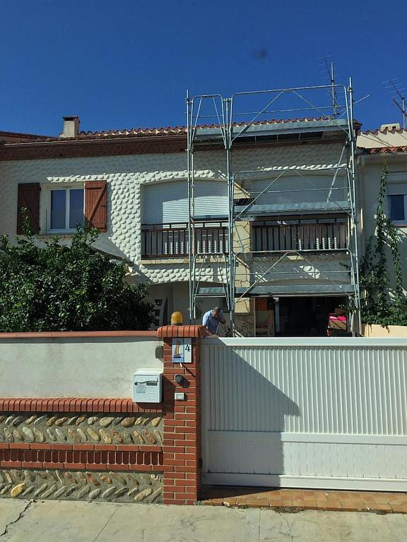 Échafaudage chez des particuliers