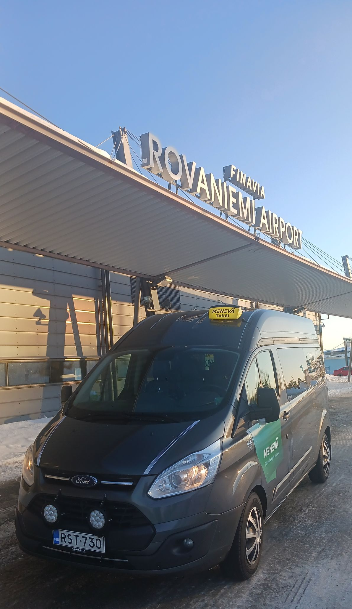 Taksi Rovaniemen keskustassa