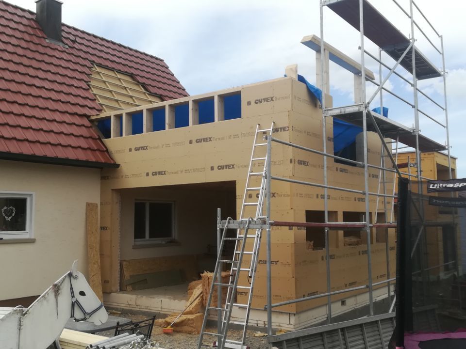 Hausbau im Progress
