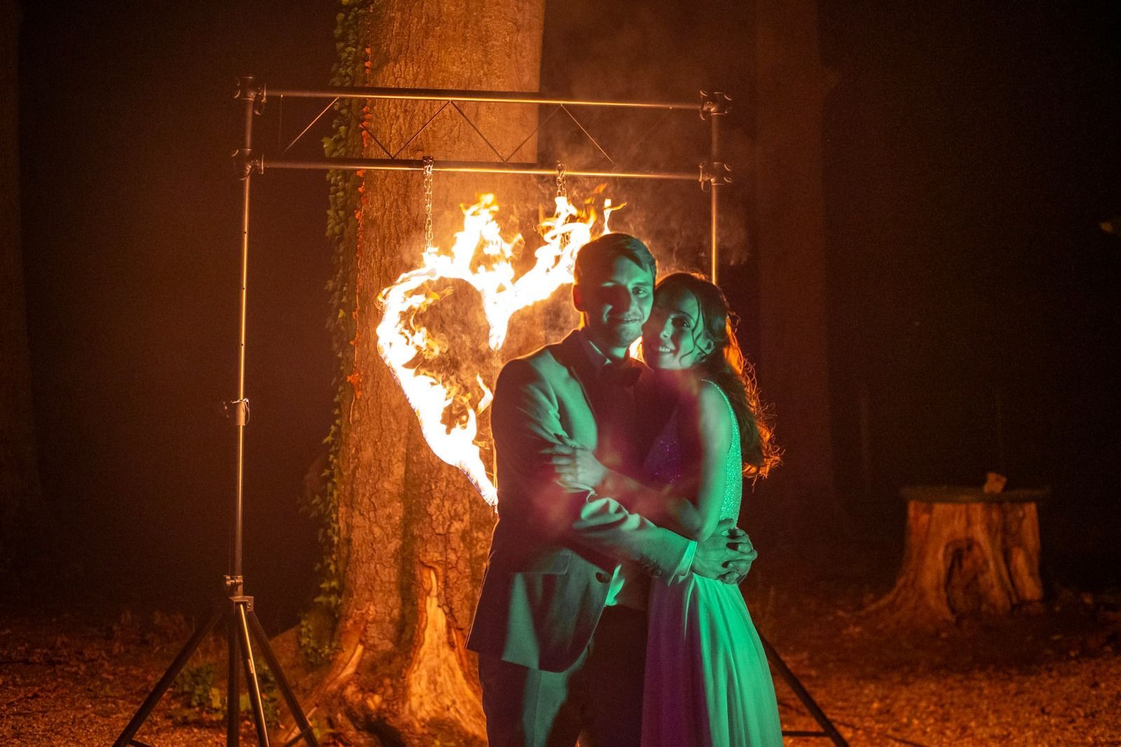 Brennendes Herz Hochzeit