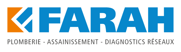 Logo : Farah, plomberie, assainissement, diagnostics de r&eacute;seaux.