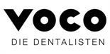 Das Logo von voco die dentalisten ist schwarz-weiß.