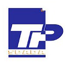 Logo bleu avec « TP » en blanc sur une icône de fichier ; « SPADA » en or en dessous