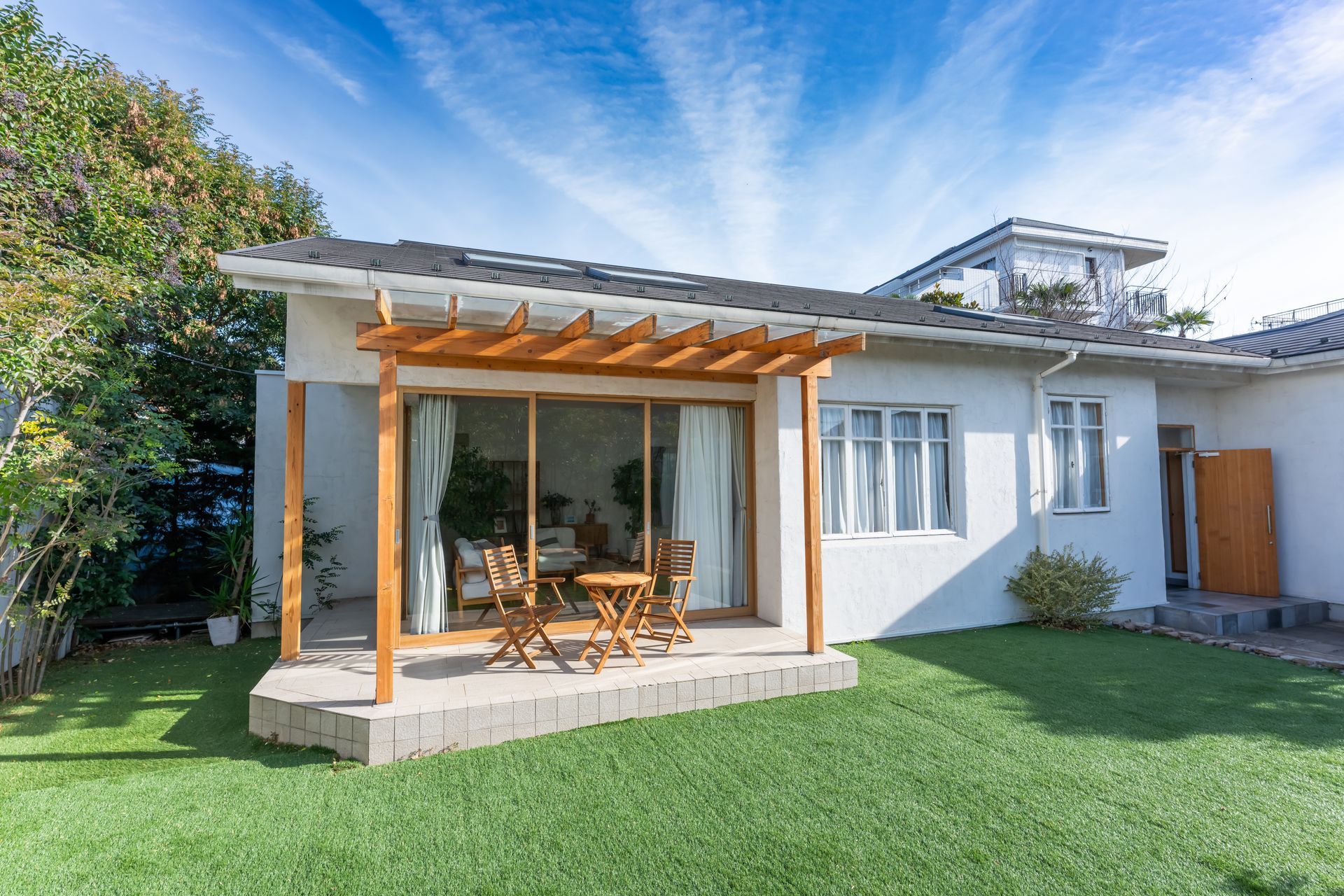 Terrasse nettoyée