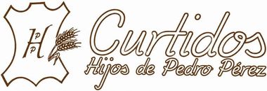 Logo reading &ldquo;El Curti&hellip;&rdquo; with a leather-hide outline and the text &ldquo;Hijos de Pedro P&eacute;rez&rdquo; underneath